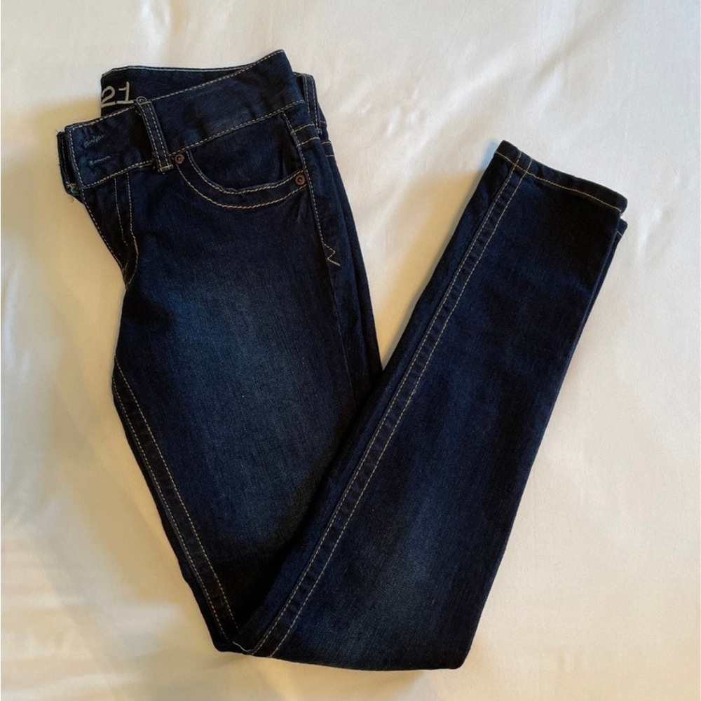Mid rise skinny jeans
